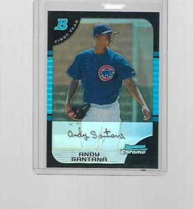 2005 BOWMAN CHROME BASEBALL ANDY SANTANA REFRACTOR #311 - Picture 1 of 1