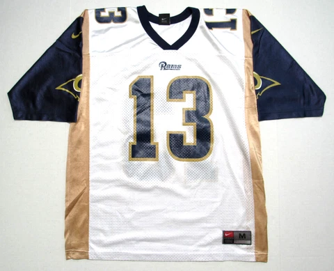 Kurt Warner St Louis Rams #13 Football Jersey Men's Size M Nike Cover