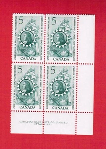 1966 # 446 PLATE BLOCK 1 PB 1 LR MINT CANADA STAMPS CAVALIER de la SALLE Ev1 - Picture 1 of 1