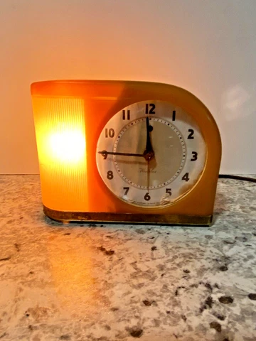 Vintage Art Deco Westclox Model S5-J MOONBEAM Alarm Clock Parts/Repair Cover