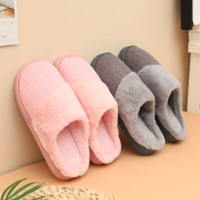 Women's Faux Fur Slide Slippers - Soft Fox Fur House Sandals For Indoor & Outdoor, Beige Color - View #7