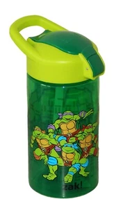 NINJA TURTLES TMNT Zak!® Botella de agua potable sin fugas de plástico sin BPA 16 oz. NUEVO - Imagen 1 de 2