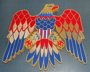 Back PATCH Elvis Presley jumpsuit cape american eagle costume embroidery patch - Picture 1 of 2