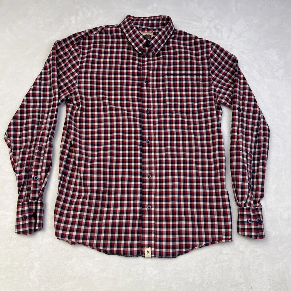 Altamont Button Up Shirt Men’s Size Medium Red Check Skateboarding - Image 1 of 4