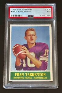1964 Philadelphia Fran Tarkenton  PSA 7 # 109 Minnesota Vikings