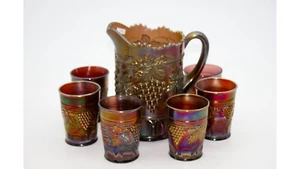 Northwood Grape and Cable 7 Piece Water Set (Purple) - Picture 1 of 2