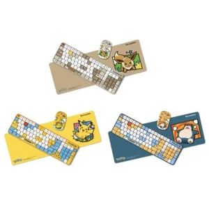 Thecoopidea Pokémon TAPPY PRO Wireless Keyboard Mouse Set Pikachu Eevee Snoriax - Picture 1 of 7