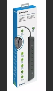 Westinghouse Sure Series Surge Strip USB, 4-Foot Cord - Black - Picture 1 of 5