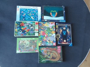 Sammlungsauflösung Puzzle 7x verschiedene Hersteller / Motive - Bild 1 von 2