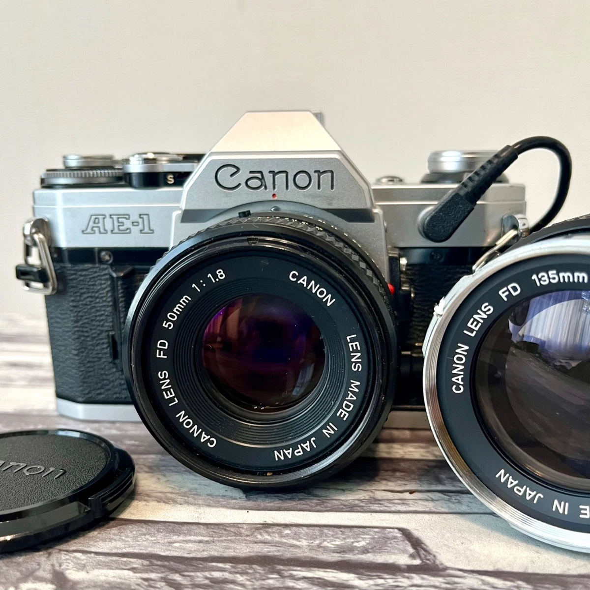 Canon AE-1 & NFD 50ｍｍ & NFD 135mm　#9340 Canon AE-1 & NFD 50mm & NFD 135mm #9340 Canon AE-1 & NFD