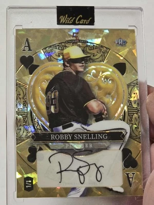 🔥 Robby Snelling 2024 Wild Card Auto 1/1 Card #SDHH-RSA - GOLD ACE!!! - Image 1 of 2
