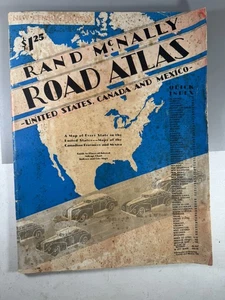 1951 Rand McNally Road Atlas USA Canada Messico - Libro mappe auto d'epoca - Foto 1 di 13