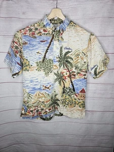 Reyn Spooner Hawaiian Button Up Shirt Large Avalon Catalina Island California - Picture 1 of 6