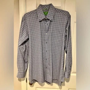 Forsyth of Canada Classic Plaid Button Down Men’s Size L 100% Cotton No Iron  - Picture 1 of 8