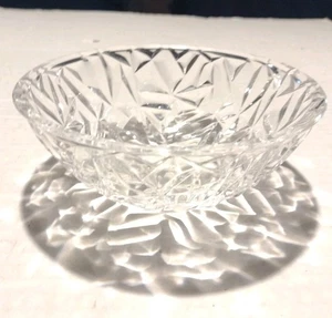 Tiffany & Co Rock Cut Crystal Art Bowl 6" Clear Triple AAA Etched Vintage 90s - Picture 1 of 14