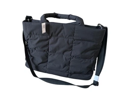 "Bolso de Mano GAP Puffer Negro Correa para el Hombro Cartera Cierre Magnético 15"" x 11""" Foto 1 de 4