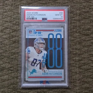 2024 Score Top 100 Aidan Hutchinson SSP #88 Lions PSA 10 Pop 1 - Picture 1 of 2