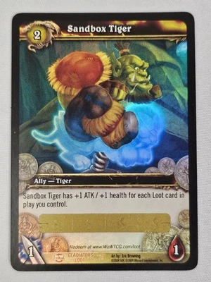 World of Warcraft TCG - Sandbox Tiger - Legendary Holo - Unused Loot Card - Image 1 of 4