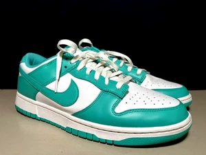 Nike Dunk Low Retro Aqua & White DV0833-001 Men's Size 12 - Picture 1 of 12