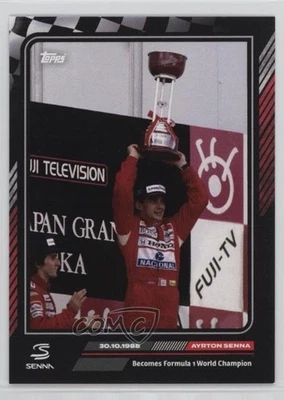 2023 Topps The Story of /808 Ayrton Senna Becomes Formula 1 World Champion HOF - Image 1 of 2