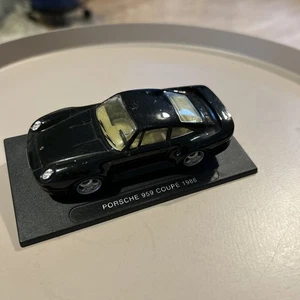 DeAgostini 1/43 Scale 1986 Porsche 959 Coupe Black with Plinth - Picture 1 of 7