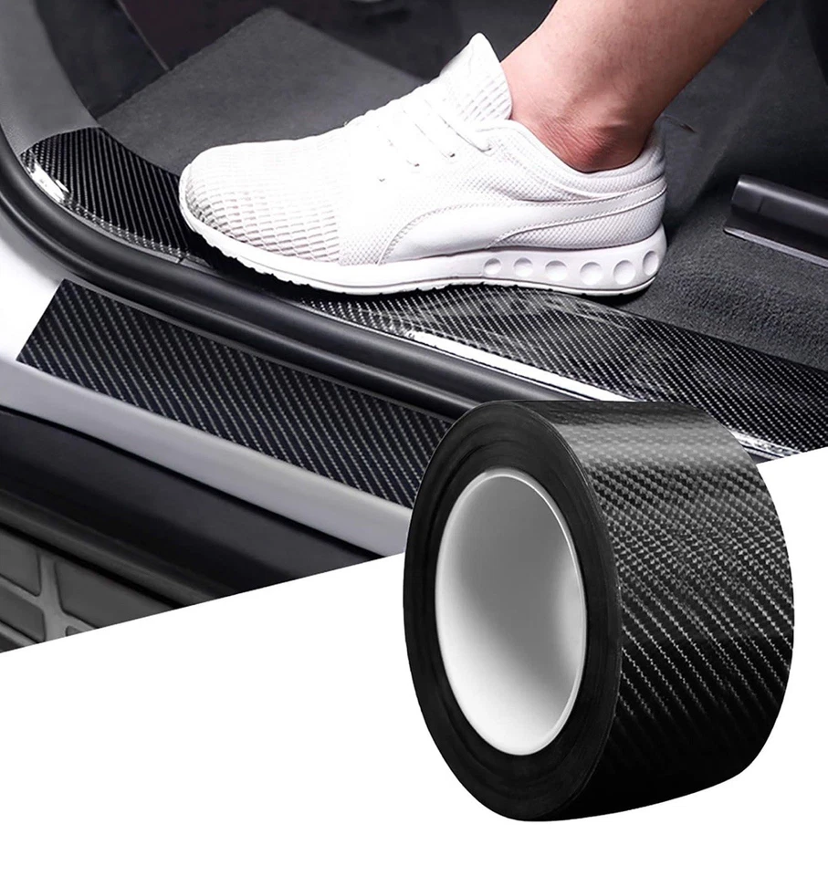 Protectores de borde de puerta de automóvil Protector de umbral de puerta de 2,7 pulgadas x 33 pies película de envoltura de automóvil Foto 1 de 4