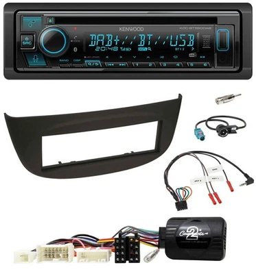 Kenwood Bluetooth DAB CD Lenkrad USB Autoradio für Renault Wind 2010-2013 N schw - Bild 1 von 4