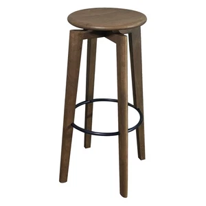 Mid Century Bar Stool Wood and Iron The Modello - Picture 1 of 4