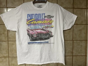 Chemistry Men’s Retro Classic Cars 1976 Chevrolet Camaro Sport Tee Shirt, Sz XL - Picture 1 of 9