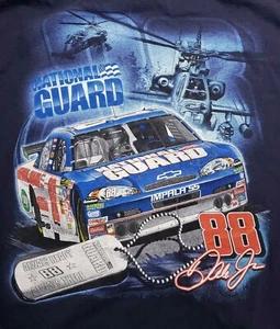 Retro 2005 Nascar Chase Authentics "Dale Jr. W National guard" 2XL T-Shirt - Picture 1 of 12