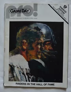 GAMEDAY AUG 8 1981 ATLANTA VS. OAKLAND (OAKLAND RAIDERS EDITION) ( b4) - Picture 1 of 3