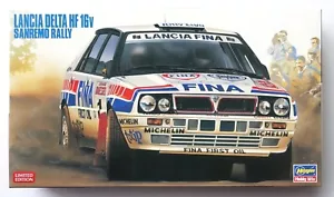 HASEGAWA 1/24 Lancia Delta HF 16V 1991 Sunremo rally #20343 limited model kit - Picture 1 of 12