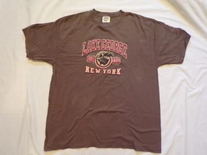 Lake George NY est 1807 Moose Large Shirt small hole - Bild 1 von 8
