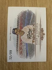 2008 Topps Allen & Ginter's Rip Cards Ripped 32 /99 Greg Maddux