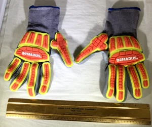 ORMADUS BRAND IMPACT WORK SAFETY GLOVES HEAVY DUTY MEDIUM SIZE 8 FREE SHIPPING - Picture 1 of 12