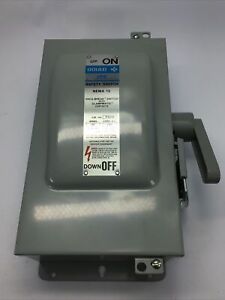 ITE Siemens F321H 30 Amp 240V 3 Pole  3Wire  NEMA 12 Fusible Disconnect Switch 