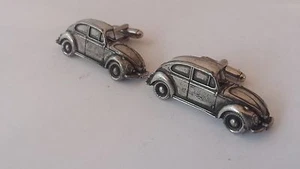 Gemelos Beetle fino peltre inglés 3D coche clásico - Imagen 1 de 1