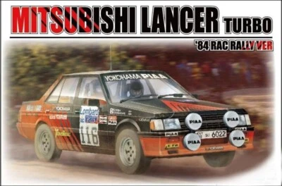 KIT MODELLINO AUTO STATICO BEEMAX MITSUBISHI LANCER TURBO RAC RALLY 1984 1:24 - Immagine 1 di 4