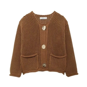 Women's Knitted Cardigan Long Sleeve Button Coat Casual Loose Sweater 2025 - Picture 1 of 16