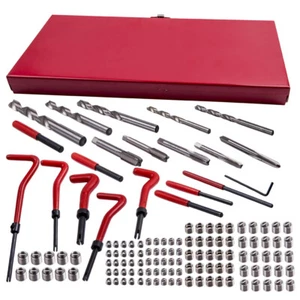 Thread Repair Kit Stripped M5 M6 M8 M10 M12 Wire Thread Inserts Drill Bits - Picture 1 of 11