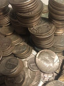 EE. UU. TODOS LOS ANTERIORES A 1965 CHATARRA 90% PLATA VENTA DE $10 ¡LOTES FACIALES! VENTA 24 HORAS - Imagen 1 de 2
