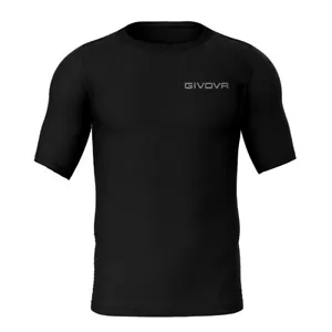 Givova Boy's Compression Top Base Layer Junior Kids Sports Shirt Skin Black  - Picture 1 of 8