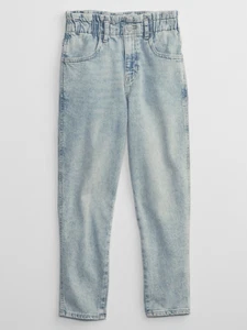 Gap Girls High Rise Paperbag Mom Jeans Light Wash Size 7 - Picture 1 of 13