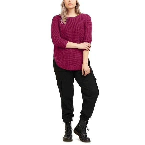 Black Tape Back Plus Size Textured Purple Size 3X