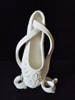 Beautiful White Resin Ballet Shoe Sculpture 19 cm