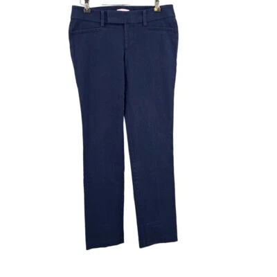 Pantalones Lilly Pulitzer Azul Marino Pantalón Sólido Algodón Náutico Preppy Talla 4 Foto 1 de 4