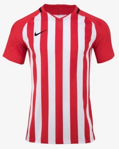 Nike Hombres Rayas División III Camisetas S/S Fútbol Rojo Jersey Camiseta 894... - Imagen 1 de 5