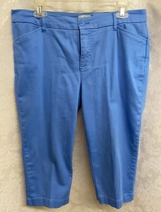 St. John’s Bay Women’s Blue Capris, Size 12, - Picture 1 of 3