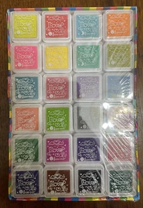 24 Colors Washable Ink Pad Set for Kids DIY Craft Finger Painting Stamps - Picture 1 of 4