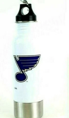 St Louis Blues Beer Bottle Aluminum Chiller With Bottle Opener Comes New Cover